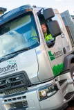 Renault elektrisk lastebil på byggeplass