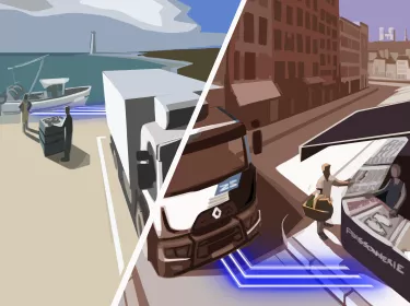 Renault Trucks Z.E Delanchy Illustration