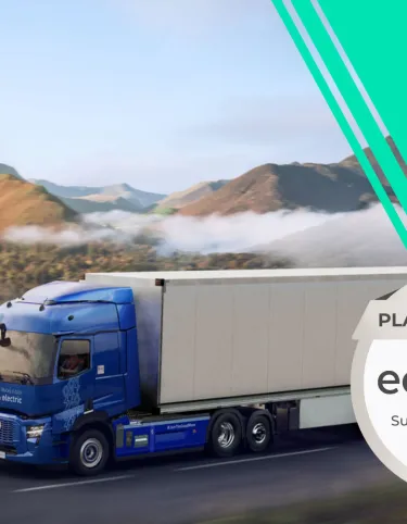 Renault Trucks mottar Ecovadis Platinum-medaljen